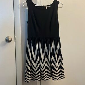 Black and white dress